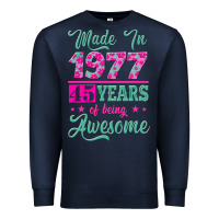 Navy made in 1977, 45 years of being awesome Premium Sweatshirt - Jasminsmagicworld