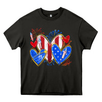 Asphalt 4th of july hearts Heavy Core Tee - texasbilliewilder