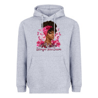 Heather Grey stronger than cancer Heavyweight Hoodie - Artiststas
