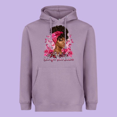 Stronger Than Cancer Heavyweight Hoodie Designed By Artiststas