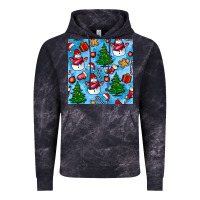 Cloud Black christmas trees and snow seamless pattern Vintage Hoodie - BundleAndBundleShop