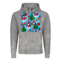Cloud Rock christmas trees and snow seamless pattern Vintage Hoodie - BundleAndBundleShop