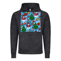 Vintage Arctic christmas trees and snow seamless pattern Vintage Hoodie - BundleAndBundleShop