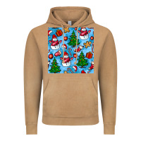 Vintage Camel christmas trees and snow seamless pattern Vintage Hoodie - BundleAndBundleShop