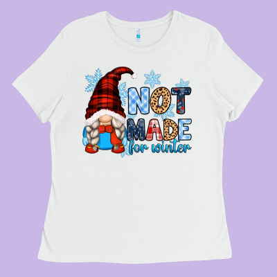 Not Made For Winter With Gnome Ladies Tee Designed By Zillion Design Studio
