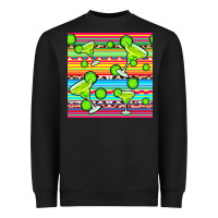 Black margarita serape seamless pattern Heavyweight Sweatshirt - BundleAndBundleShop
