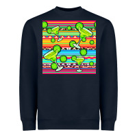 Navy margarita serape seamless pattern Heavyweight Sweatshirt - BundleAndBundleShop