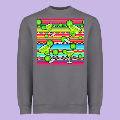 Margarita Serape Seamless Pattern Heavyweight Sweatshirt Designed By Bundleandbundleshop