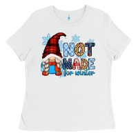 White not made for winter with gnome Ladies Tee - Zillion Design Studio
