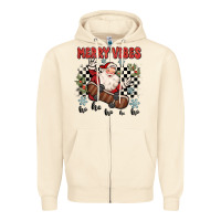 Sandshell merry vibes ho ho ho Zipper Hoodie - MaliasSmallBusiness
