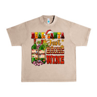 French Oak dear santa just bring wine Urban Heavy Tee - AdoDesignShop