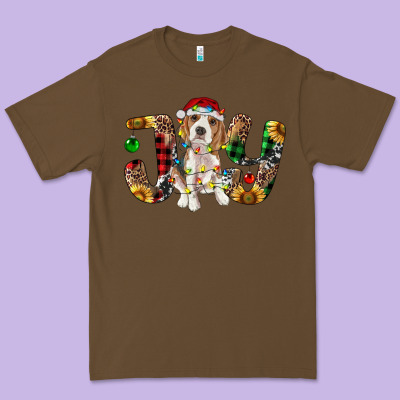 Beagle Christmas Joy Premium Tee Designed By Ranaportraitstore