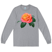 Heather Grey chicago peace rose Long Sleeve Tee - LillyAllenDesigns