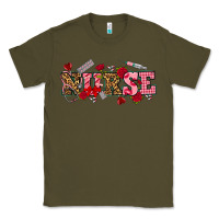 Army Green valentines day nurse Classic Tee - NancyCooperArtShop