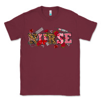 Burgundy valentines day nurse Classic Tee - NancyCooperArtShop