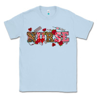 Dusty Blue valentines day nurse Classic Tee - NancyCooperArtShop