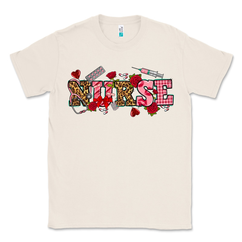 Valentines Day Nurse Classic Tee by NancyCooperArtShop | Teevron