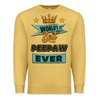 Antique Gold world's best peepaw ever Premium Sweatshirt - Jasminsmagicworld