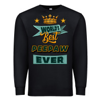 Black world's best peepaw ever Premium Sweatshirt - Jasminsmagicworld