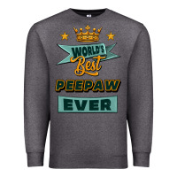 Charcoal Heather world's best peepaw ever Premium Sweatshirt - Jasminsmagicworld