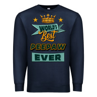 Navy world's best peepaw ever Premium Sweatshirt - Jasminsmagicworld