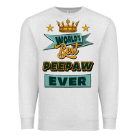 Oatmeal Heather world's best peepaw ever Premium Sweatshirt - Jasminsmagicworld