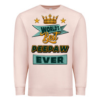 Pale Pink world's best peepaw ever Premium Sweatshirt - Jasminsmagicworld