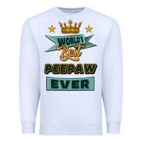 White world's best peepaw ever Premium Sweatshirt - Jasminsmagicworld