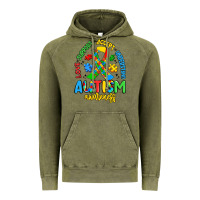 Vintage Olive love support accept understand autism awareness Vintage Hoodie - Artiststas