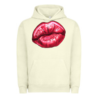 Pigment Pistachio Lip mark Valentine's Day Urban Hoodie - HowdyJamesFarm