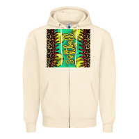 Sandshell softball leopard Zipper Hoodie - NancyCooperArtShop