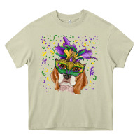 Mossy mardi gras  mask beagle Heavy Core Tee - RanaPortraitStore
