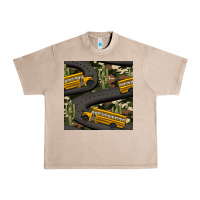 French Oak cactus camouflage school bus seamless pattern Urban Heavy Tee - BundleAndBundleShop