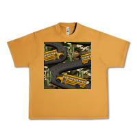 Peanut Butter cactus camouflage school bus seamless pattern Urban Heavy Tee - BundleAndBundleShop