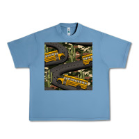 Pebble Blue cactus camouflage school bus seamless pattern Urban Heavy Tee - BundleAndBundleShop