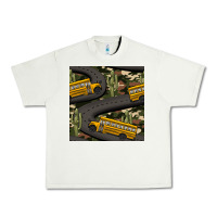Pistachio cactus camouflage school bus seamless pattern Urban Heavy Tee - BundleAndBundleShop