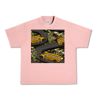 Salmon cactus camouflage school bus seamless pattern Urban Heavy Tee - BundleAndBundleShop