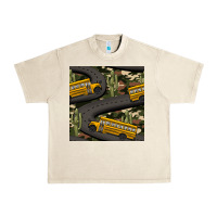 Sandshell cactus camouflage school bus seamless pattern Urban Heavy Tee - BundleAndBundleShop