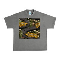 Tornado cactus camouflage school bus seamless pattern Urban Heavy Tee - BundleAndBundleShop