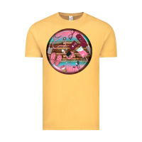 Vintage Mustard nurse round earrings Vintage Tee - BundleAndBundleShop