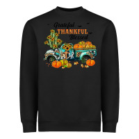 Black grateful thankful blessed Heavyweight Sweatshirt - JahusDesignShop