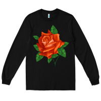 Black tropicana rose Long Sleeve Tee - LillyAllenDesigns