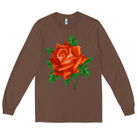 Chestnut tropicana rose Long Sleeve Tee - LillyAllenDesigns
