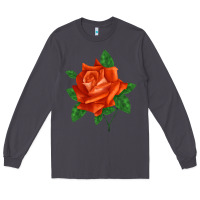 Smoke tropicana rose Long Sleeve Tee - LillyAllenDesigns