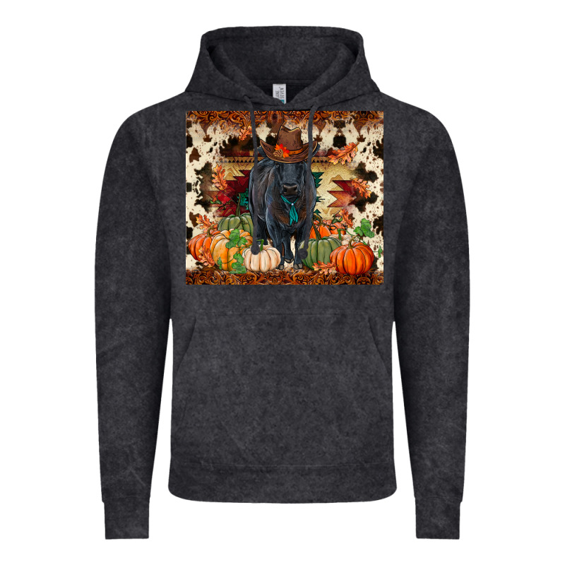 Fall Black Angus Vintage Hoodie by RanaPortraitStore | Teevron