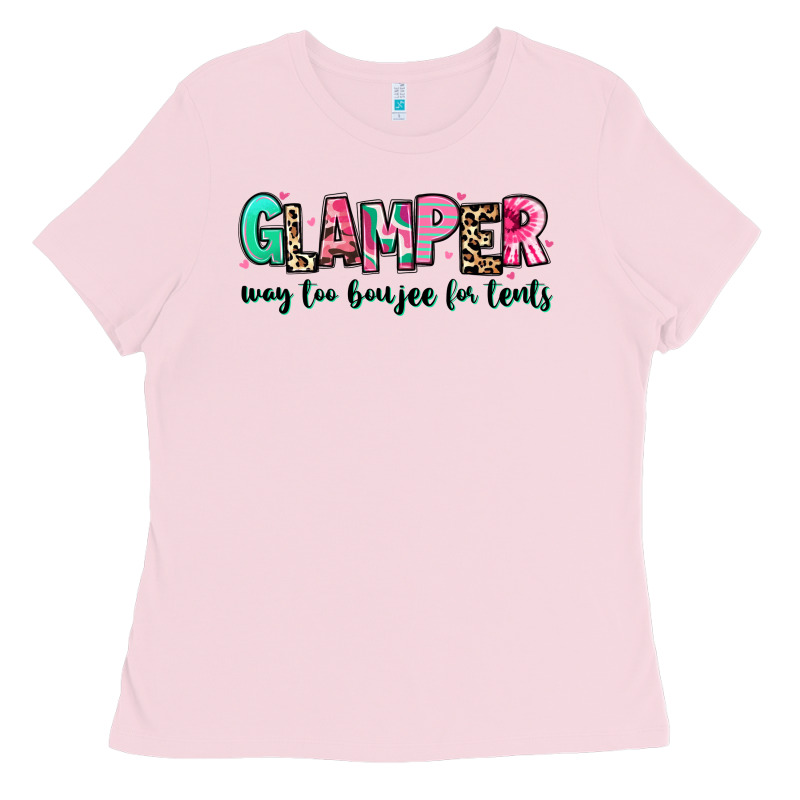 Glamper Way Too Boujee For Tents Ladies Tee by RanaPortraitStore | Teevron