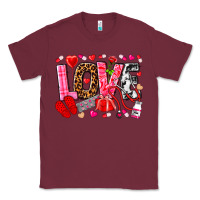 Burgundy valentines day love nurse Classic Tee - NancyCooperArtShop