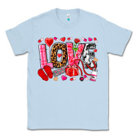 Dusty Blue valentines day love nurse Classic Tee - NancyCooperArtShop