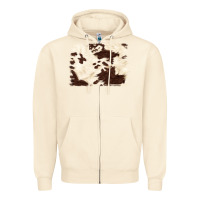 Sandshell brown cowhide background Zipper Hoodie - NancyCooperArtShop