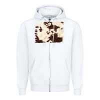 White brown cowhide background Zipper Hoodie - NancyCooperArtShop